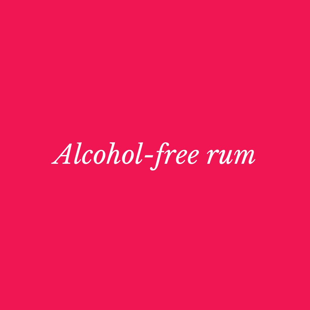 Alcohol-free rum