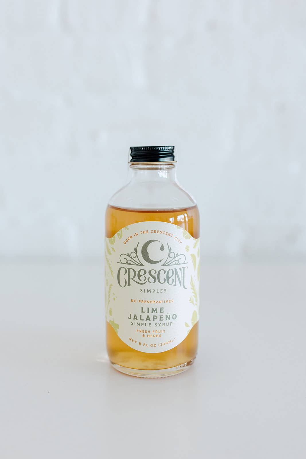 crescent simple syrup lime jalapeno