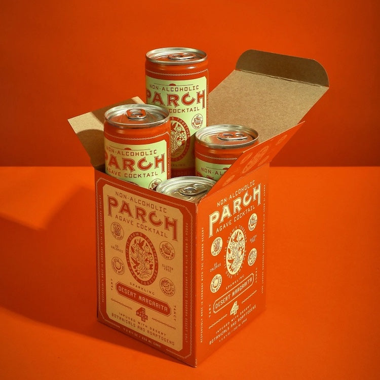 PARCH Desert Margarita Non-Alcoholic Agave Cocktail | 4-pack