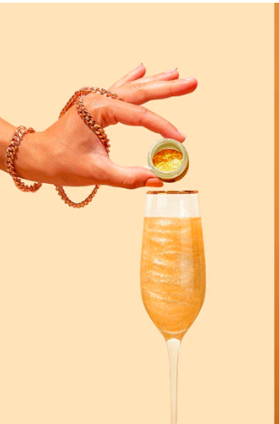 Fancy Sprinkles Fools Gold Edible Glitter  4g Jar – Loren's Alcohol-Free  Beverages