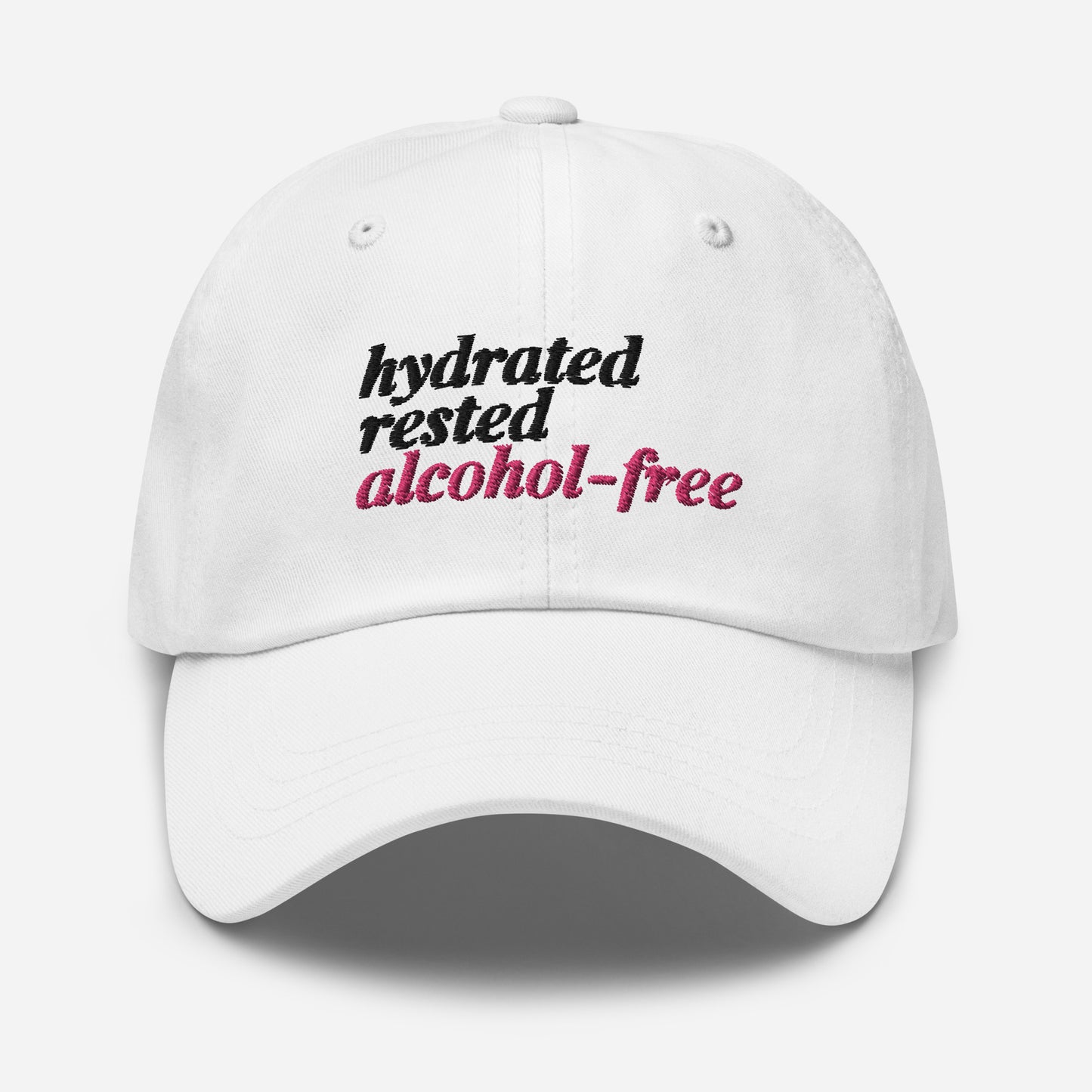 Hydrated, Rested + Alcohol-Free hat
