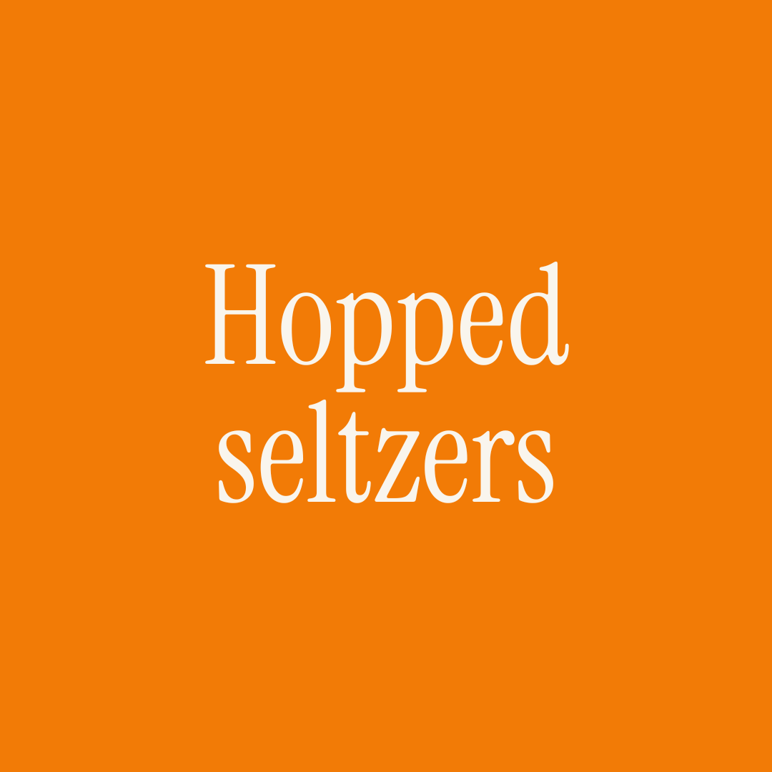 Hopped seltzers