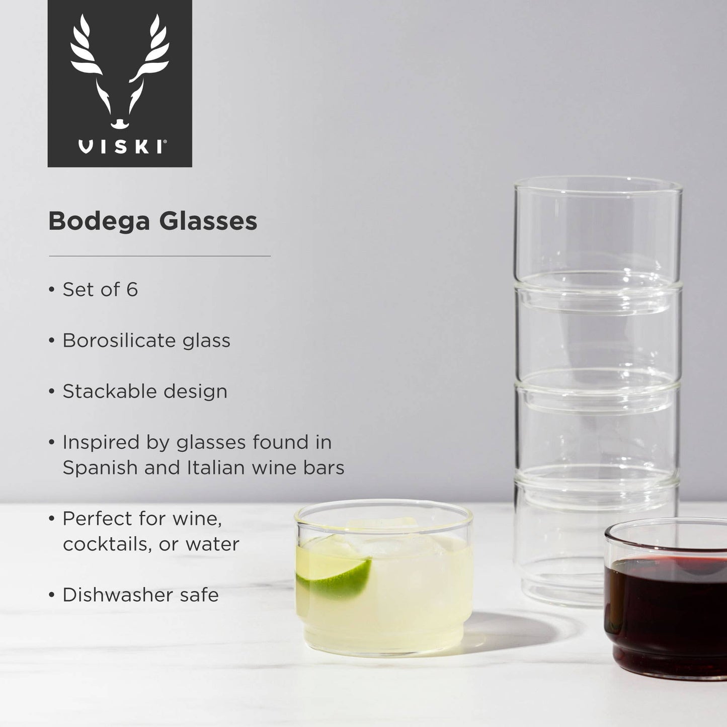 Viski Bodega Glasses | Set of 6