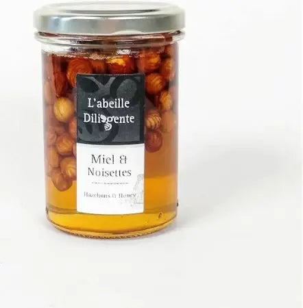 L'Abeille Diligente French Honey with Hazelnuts | 250g jar