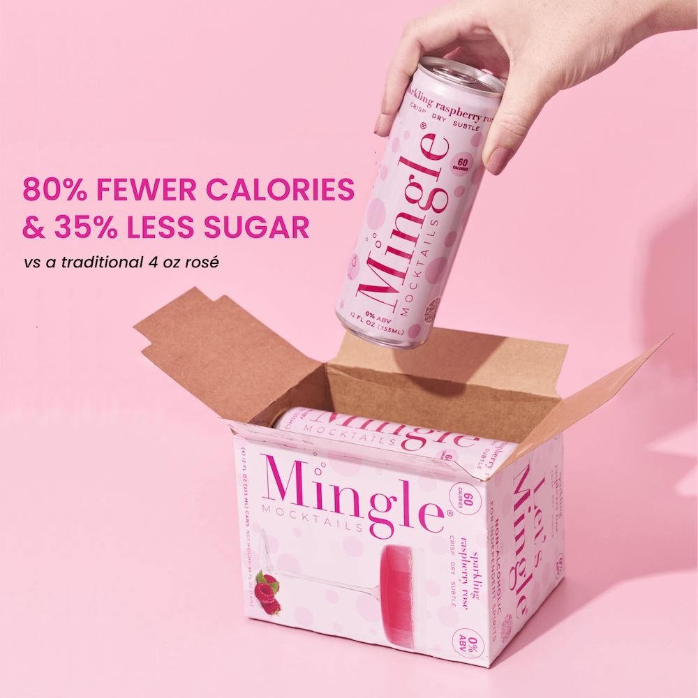 Mingle Sparkling Raspberry Rosé | 4-pack