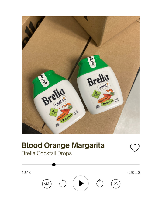 Brella Zero Proof Cocktail Drops Blood Orange Margarita | 60ml Bottle