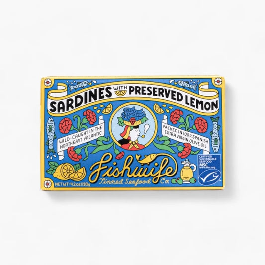 Fishwife Sardines with Preserved Lemon