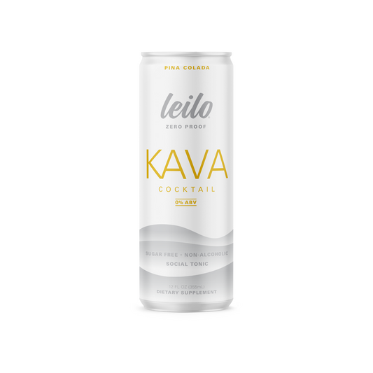 Leilo Zero Proof Kava Cocktail Pina Colada | 6-pack