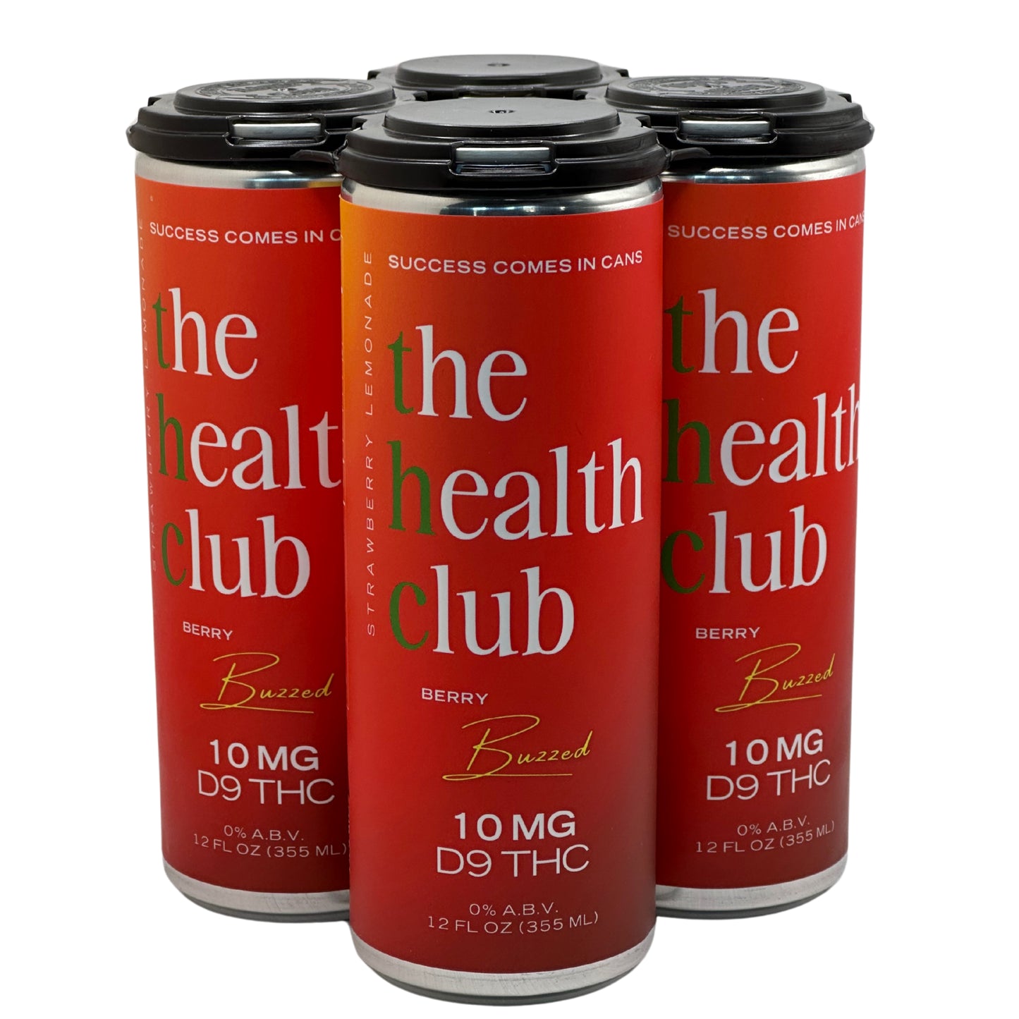 The Health Club 12oz Strawberry Lemonade - 4pk