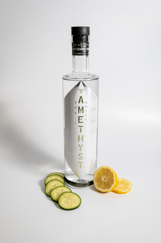 amethyst lemon cucumber serrano bottle