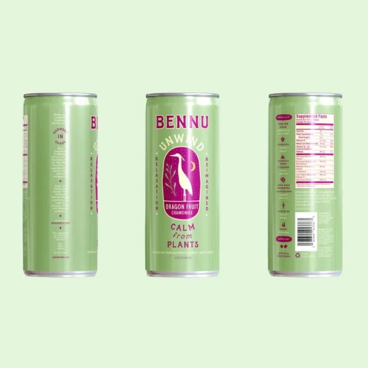 Bennu Unwind Dragonfruit Chamomile | 4-pack