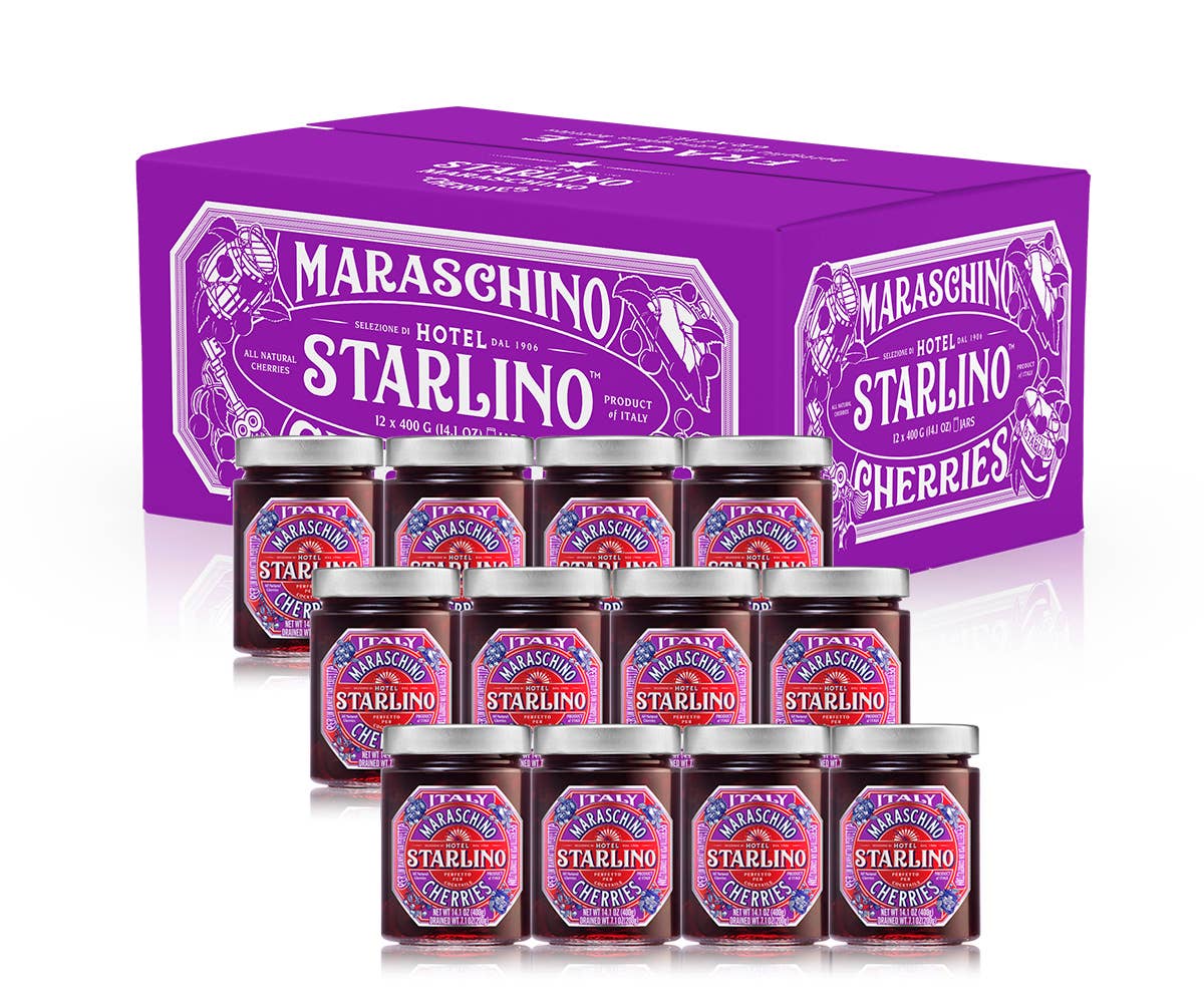 Hotel Starlino Italian Maraschino Cherries | 400g Jar