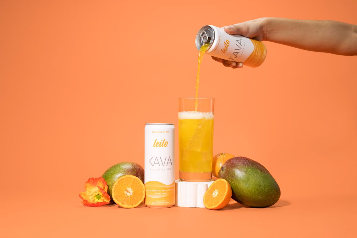 Leilo Kava Relaxation Tangerine Mango | 4-pack