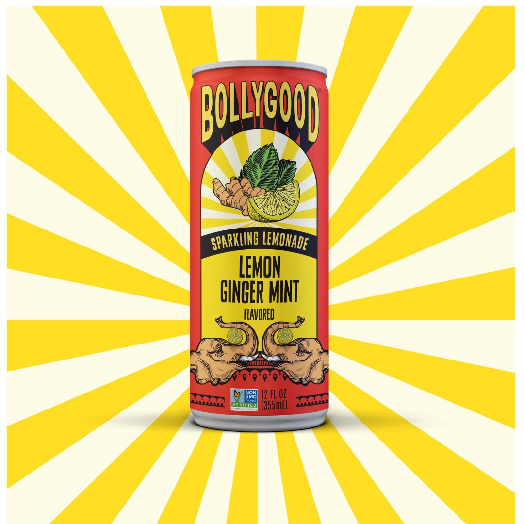 Bollygood Sparkling Lemon Ginger Mint | 4-pack