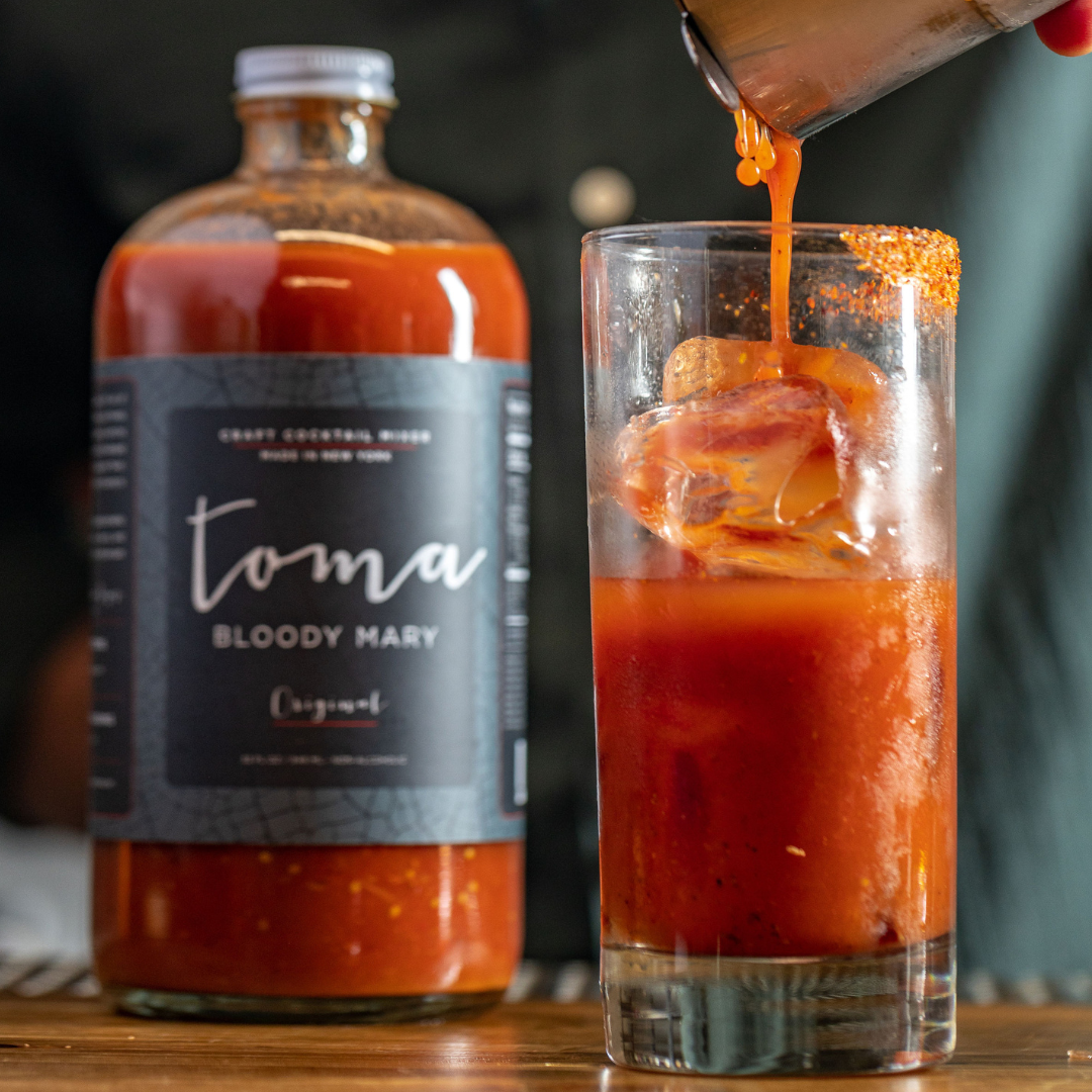 toma bloody mary original with glass