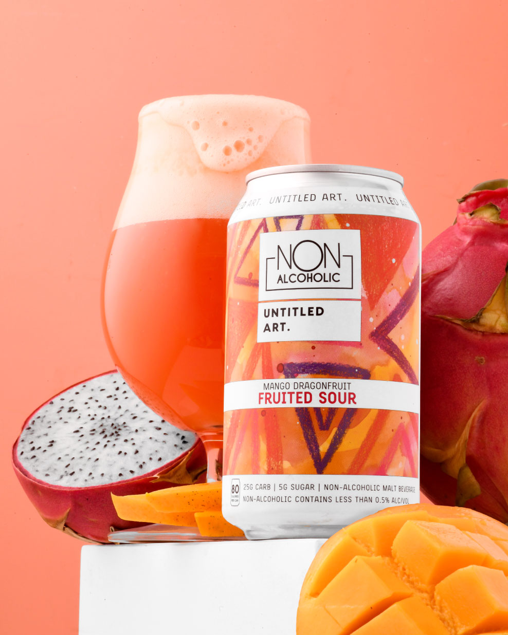 Untitled Art Non Alcoholic Mango Dragonfruit Fruited Sour