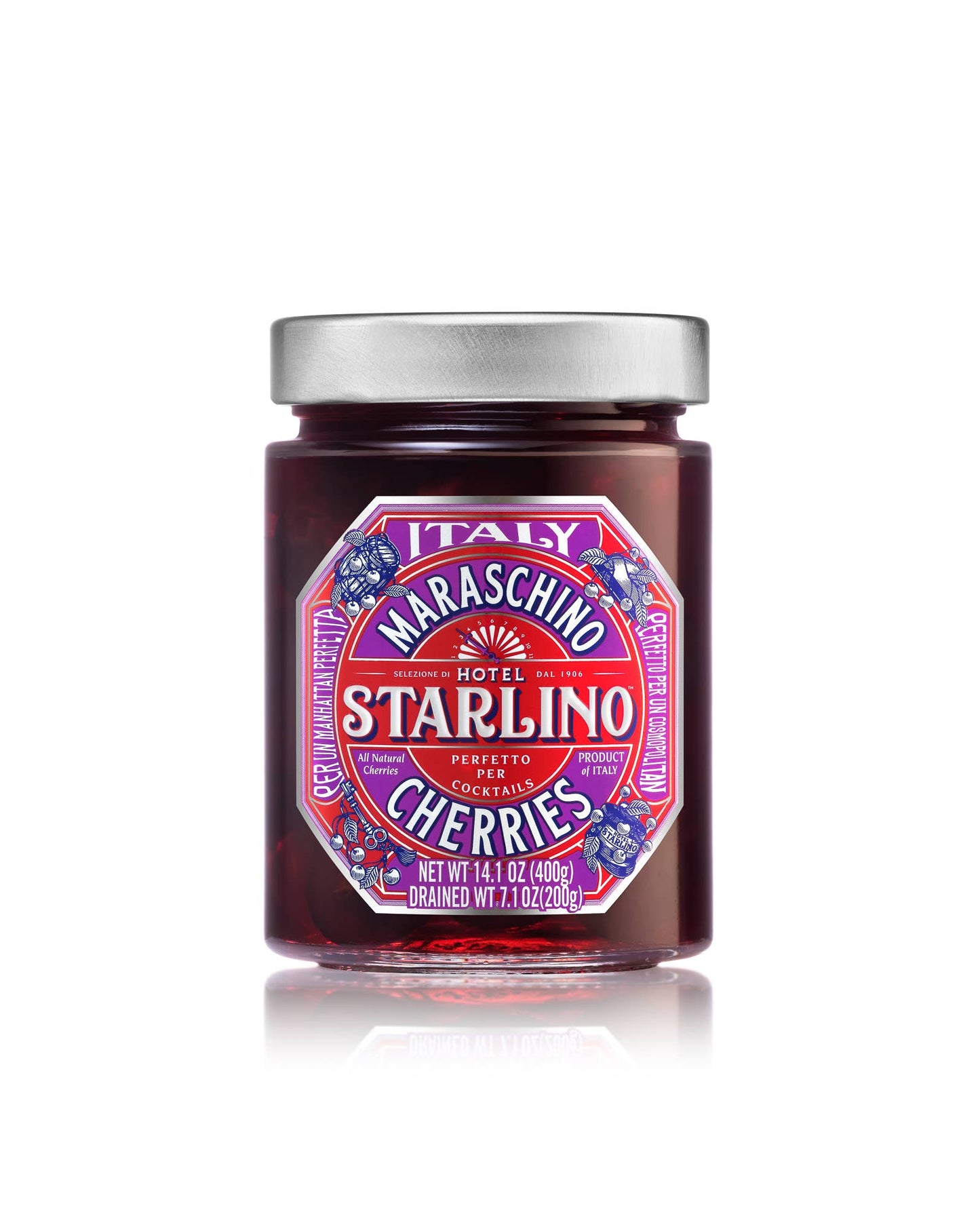 Hotel Starlino Italian Maraschino Cherries | 400g Jar