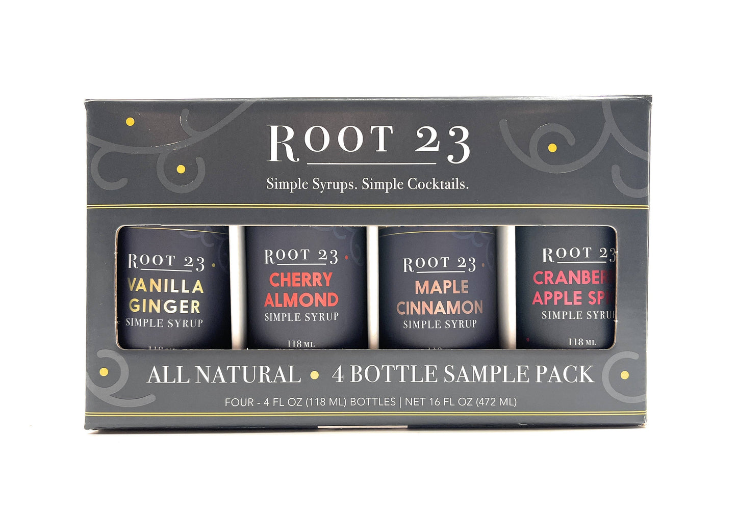 root 23 4 bottle sample pack for bourbon cocktails