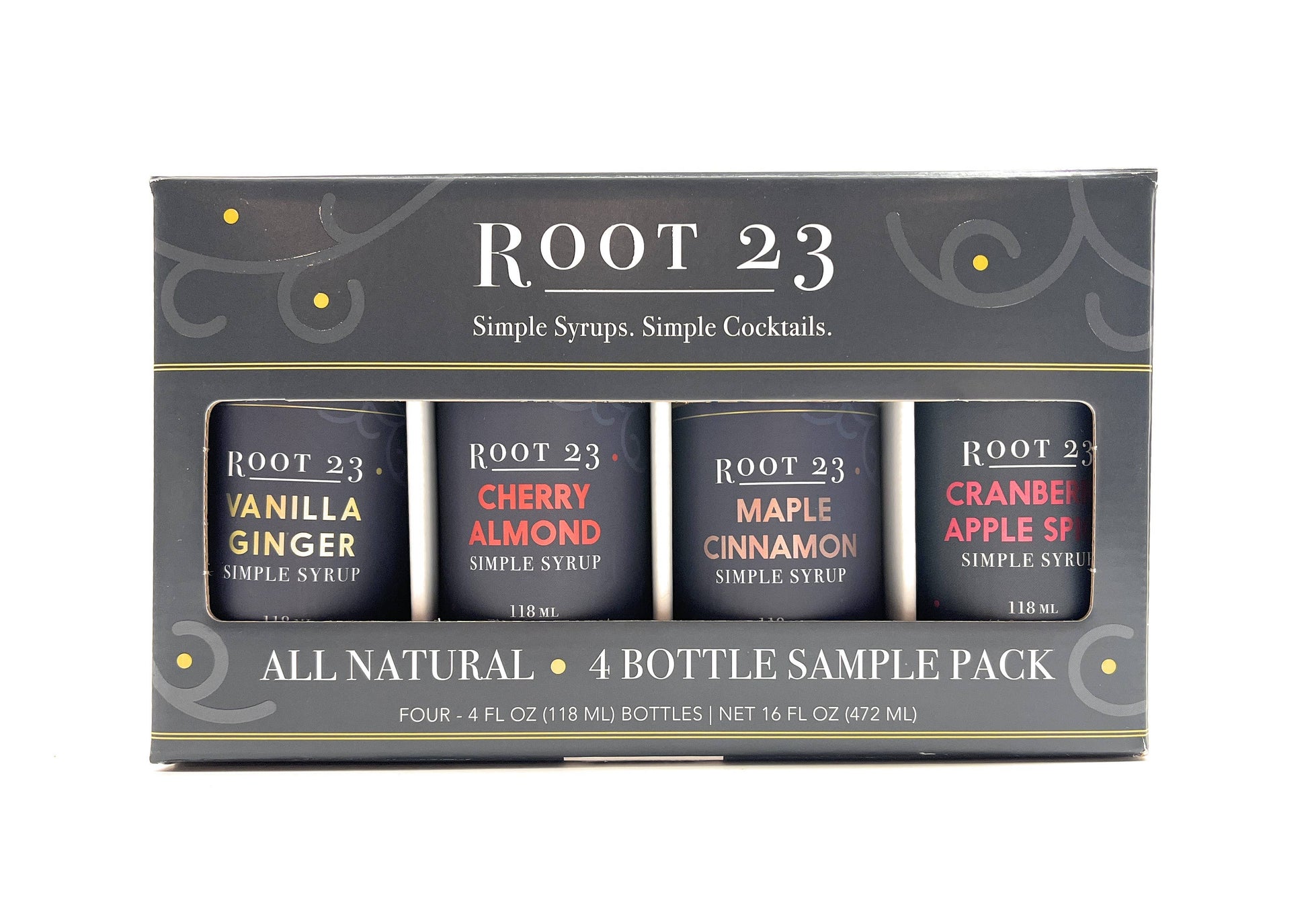 root 23 4 bottle sample pack for bourbon cocktails