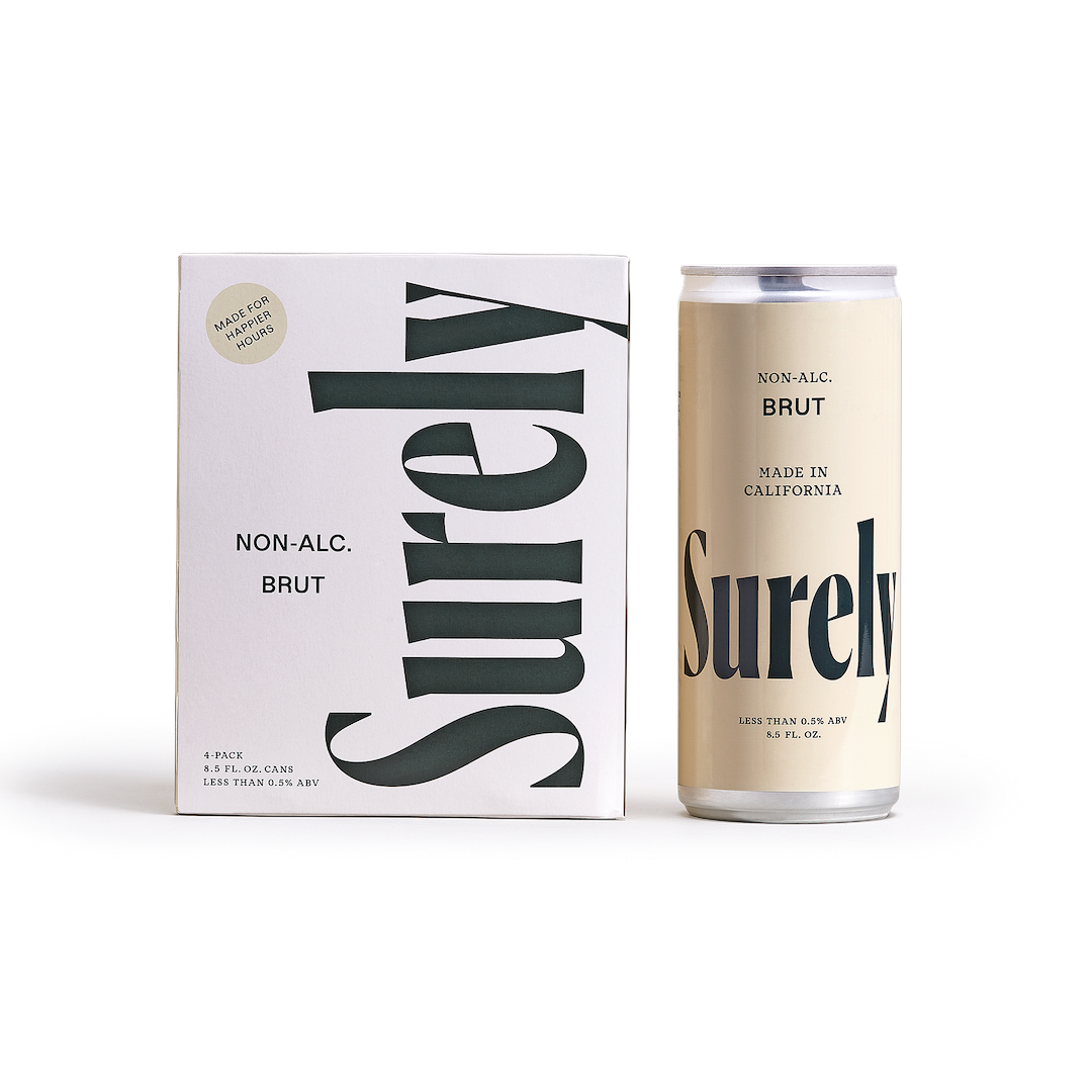 surely brut cans